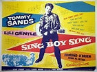 Tom Chantrell Posters | Sing Boy Sing Tommy Sands Poster Artwork 1958, 1958