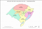 Mapa do Rio Grande do Sul - Mesorregiões | Baixar Mapas