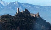 The castle of Roccasecca, birthplace of Thomas Aquinas. Central Italy ...