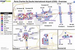 Paris - Charles de Gaulle International (CDG) Airport Terminal Map ...