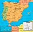 Spanien Karte — Detaillierte Karte mit Städten | Flightradars24.de
