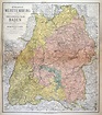 BADEN-WÜRTTEMBERG. - Karte. "Königreich Württemberg. Grossherzogthum ...