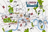 Mapa de Londres | London tourist map, London map illustration, London ...