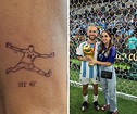 Los nuevos tatuajes del Papu Gómez campeón del mundo: Su camiseta, la ...