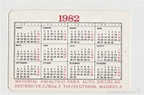 calendarios calendario 1982 - Comprar Calendarios antiguos en todocoleccion - 58620712