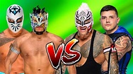Kalisto & Sin Cara (Lucha Dragons) vs. Rey Mysterio & Dominik Mysterio ...