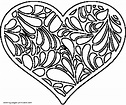 Free printable coloring pages hearts || COLORING-PAGES-PRINTABLE.COM