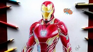 Como Dibujo a IRON MAN "AVENGERS INFINITY WAR"/ Drawing IRON MAN Mark ...