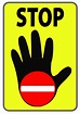 Slg-Signalisation - Panneau spécial Sens Interdit avec main ouverte