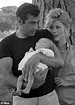 Catherine Deneuve and Roger Vadim with their son Christian in 1963 ...