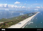aerial photo of Juist island, East Friesland, Lower Saxony, Germany ...