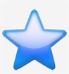 Blue Blueemoji Bluestar Star Emoji Apple Sky - Blue Star Emoji ...