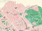 Westminster (London borough) retro map giclee print – Mike Hall Maps ...