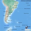 Südamerika und Südatlantik von Auf Kurs Inselreisen - Landkarte für ...
