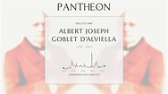 Albert Joseph Goblet d'Alviella Biography | Pantheon
