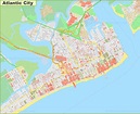 Large detailed map of Atlantic City