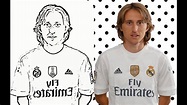 Draw Luka Modrić | Learn How Draw Luka Modrić Easily 2018 | Sketch of ...