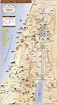 El mapa de la tierra Santa - Jerusalén Santo mapa de lugares (Israel)