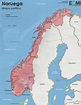 El mapa político de Noruega - Mapas de El Orden Mundial - EOM - Easy Reader