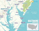 Map of Baltimore, Maryland - Live Beaches