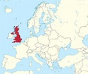 United Kingdom (UK) on world map: surrounding countries and location on ...