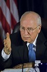 U.S. Vice President Richard B. Cheney answers questions from the press ...