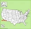 San Diego location on the U.S. Map