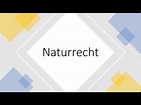Das Naturrecht | Überblick - YouTube
