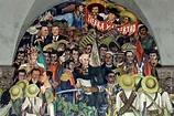Diego Rivera (1886-1957) "Tierra y Libertad" Visiting Mexico City ...