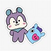 "BT21 - Mang without Mask (face reveal)" Sticker for Sale by ...