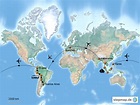 StepMap - Reiseroute - Landkarte für Welt