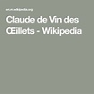 Claude de Vin des Œillets - Wikipedia | Claude, Vin, Wikipedia