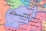 Mapa do Afeganistão • Localização geográfica do Afeganistão