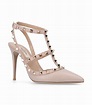 Valentino nude Valentino Garavani Leather Rockstud Pumps 100 | Harrods UK