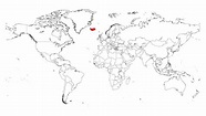 Iceland on the world map | Blank Maps Repo