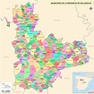 Mapa de la provincia de Valladolid