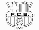 Dibujo de Escudo del F.C. Barcelona para Colorear | Escudo del ...