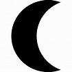 Moon phase black crescent shape Catalin Fertu Filled icon