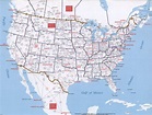 Road atlas US detailed map highway state province cities towns free use