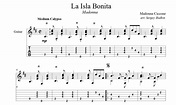 La Isla Bonita for guitar. Guitar sheet music and tabs.