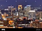 Downtown skyline of Birmingham, Alabama, USA at night Stock Photo - Alamy