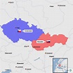 StepMap - Tschechoslowakei - Landkarte für Europa