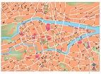 Cork mapa vectorial editable eps illustrator estructurado con capas