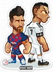 Magnets / Stickers | Messi vs, Messi, Cristiano ronaldo