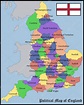 Politische Landkarte Englands - Vektorgrafik: lizenzfreie Grafiken ...