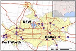 Map of Dallas Fort Worth - TravelsMaps.Com