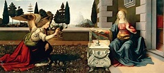Verkündigung - Leonardo Da Vinci | Wikioo.org - Die Enzyklopädie ...