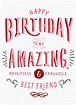 Amazing Best Friend Birthday Card | Cards | Love Kates