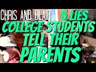 5 Lies College Students Tell Their Parents | Chris and Blair - YouTube