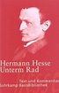 Unterm Rad. Buch von Hermann Hesse (Suhrkamp Verlag)